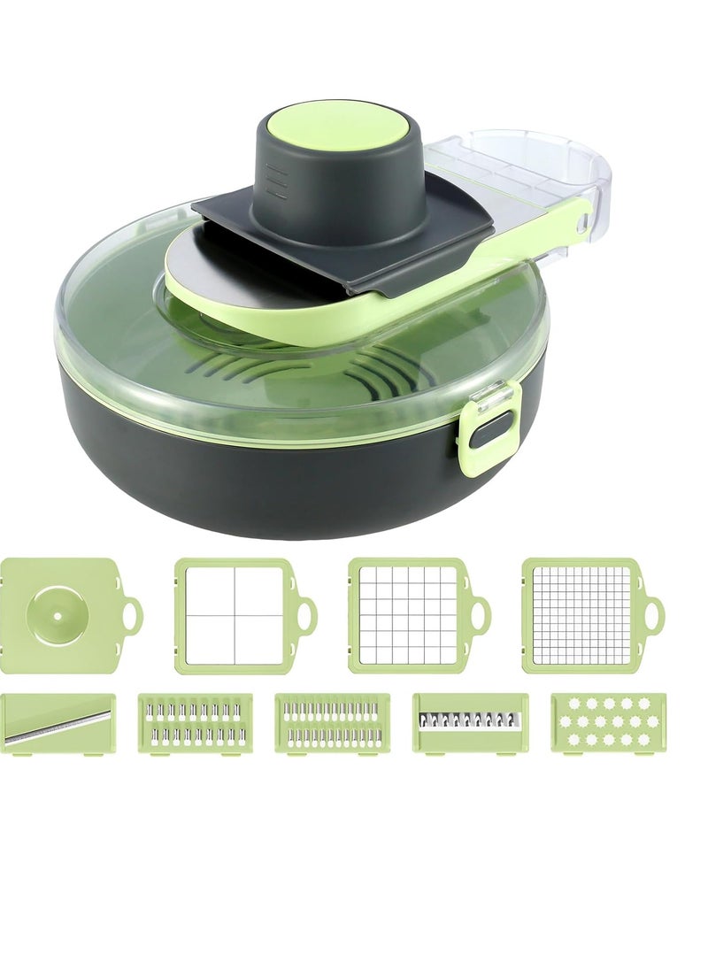 9 in 1 Multifunctional Vegetable Cutter Shredders Slicer Basket Kitchen Accessories