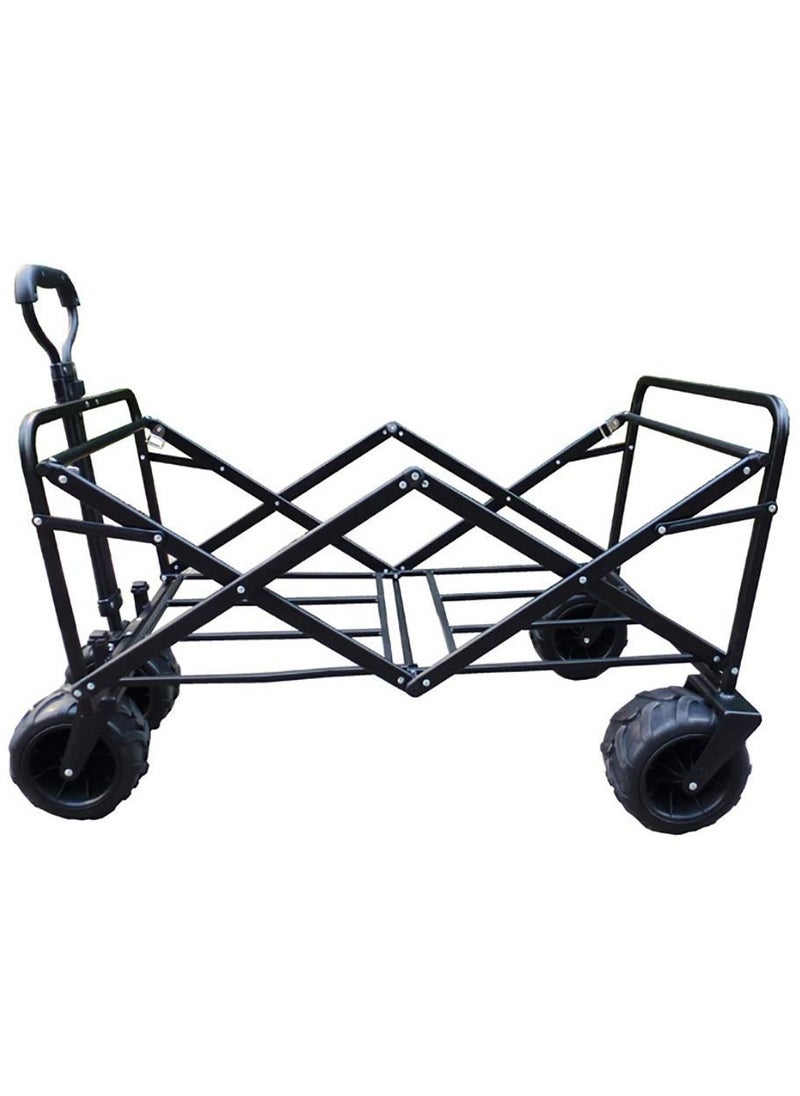 Garden Cart Camping Wagon | Foldable Collapsible Utility Wagon for Shopping, Garden, Camping & Picnic Use