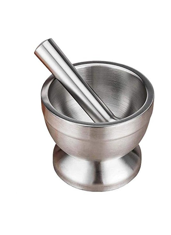 Mortar and Pestle Sets Stainless Steel Food Safe Spice Grinder Bowl