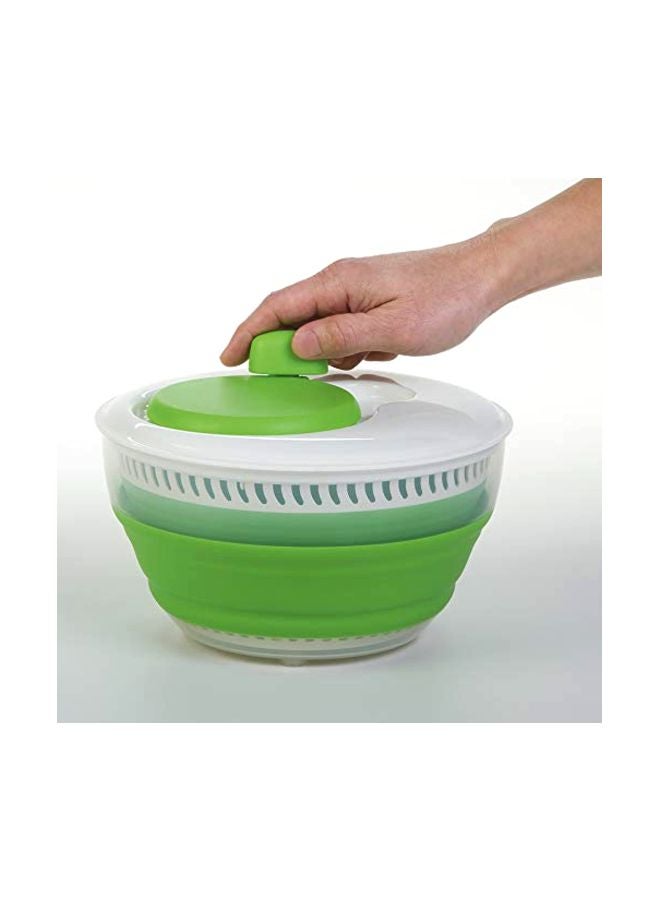 Collapsible Salad Spinner Green/White