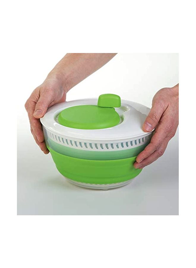 Collapsible Salad Spinner Green/White