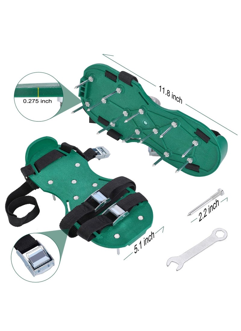 Lawn Aerator Shoes with 26 Spikes, Revitalize Your Lawn Health with Aerating Shoe Spikes, Effective Lawn Aeration Tool for Improved Soil Aeration and Grass Growth.