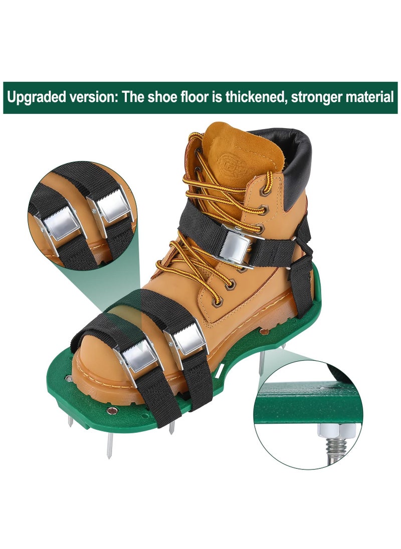 Lawn Aerator Shoes with 26 Spikes, Revitalize Your Lawn Health with Aerating Shoe Spikes, Effective Lawn Aeration Tool for Improved Soil Aeration and Grass Growth.