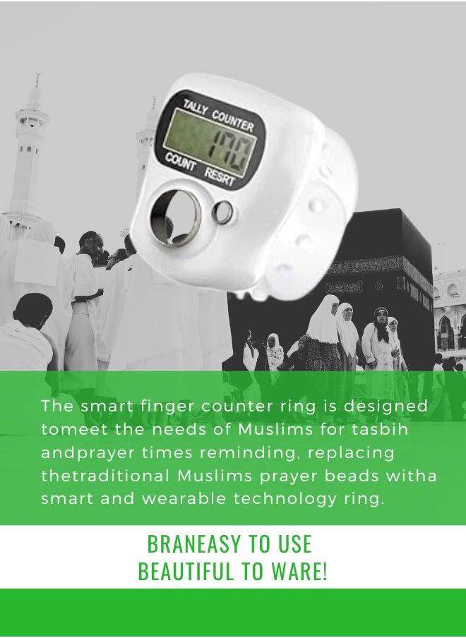 Ihram for umrah men, Hajj & Umrah Ihram Towels, Ehram for Islamic Pilgrimage with Waterproof Ahram's Belt and Ring Counter