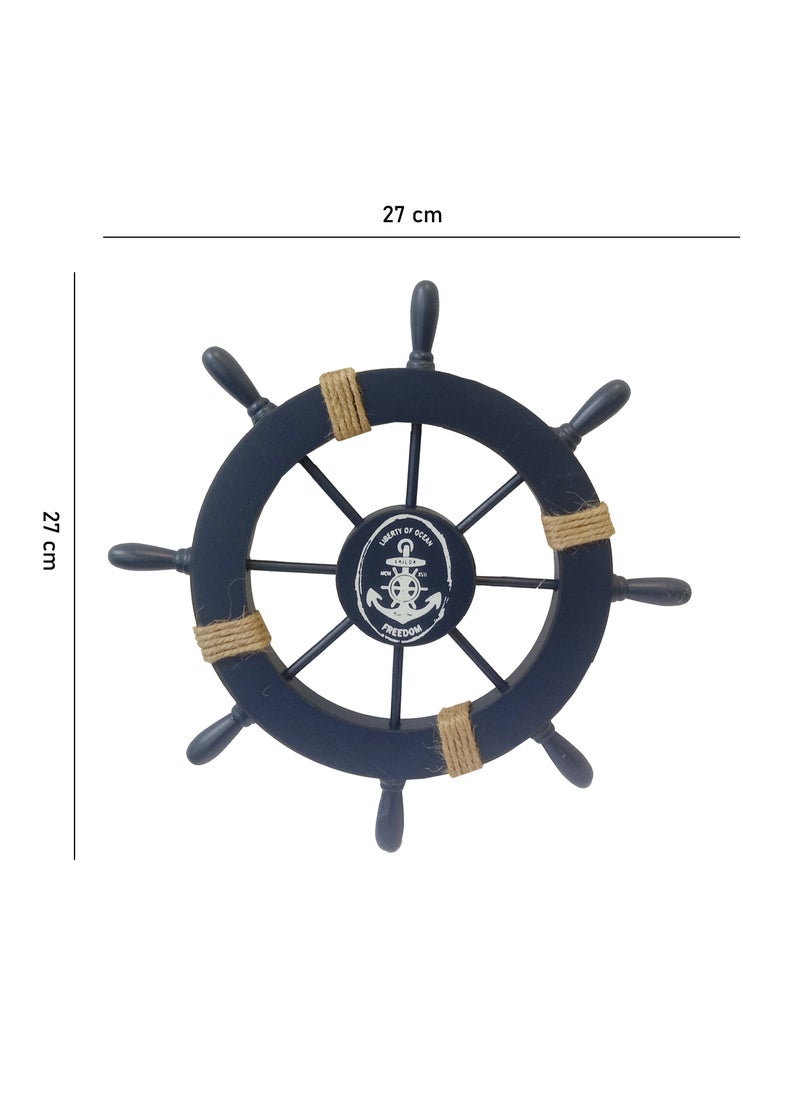 Nautical Wall Wheel Mediterranean Boat Steering  for Wall Home Decoration