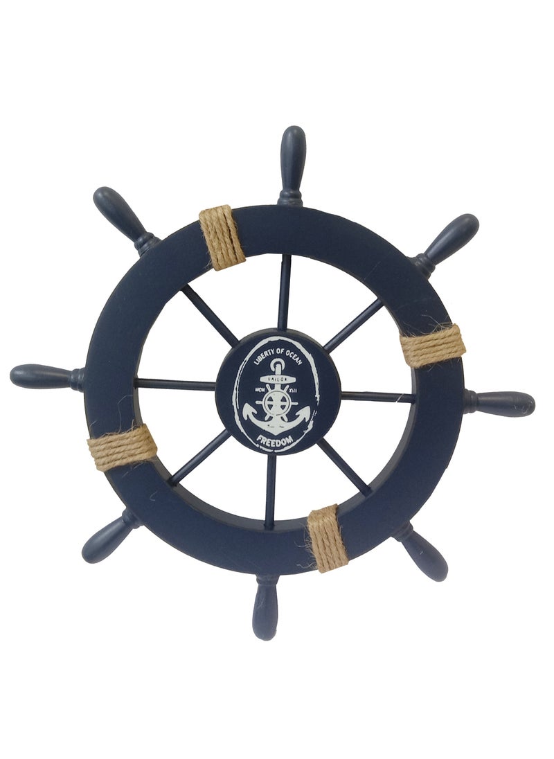 Nautical Wall Wheel Mediterranean Boat Steering  for Wall Home Decoration