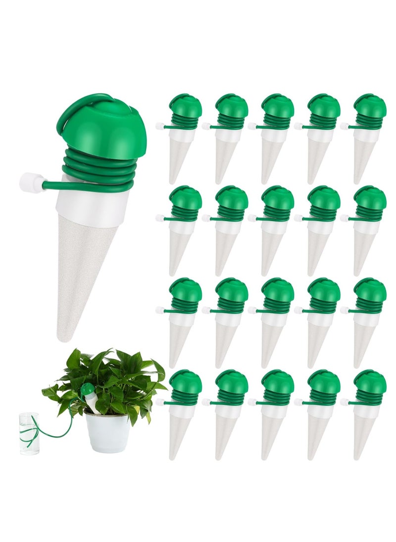 20 PCS Automatic Drip Irrigation Watering Stakes for Indoor and Outdoor Houseplants - Self-Watering Spikes for Planters, Perfect for Vacation Use