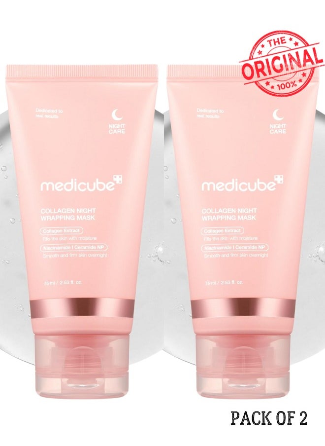 medicube - Collagen Night Wrapping Mask 75 ml Set of 2