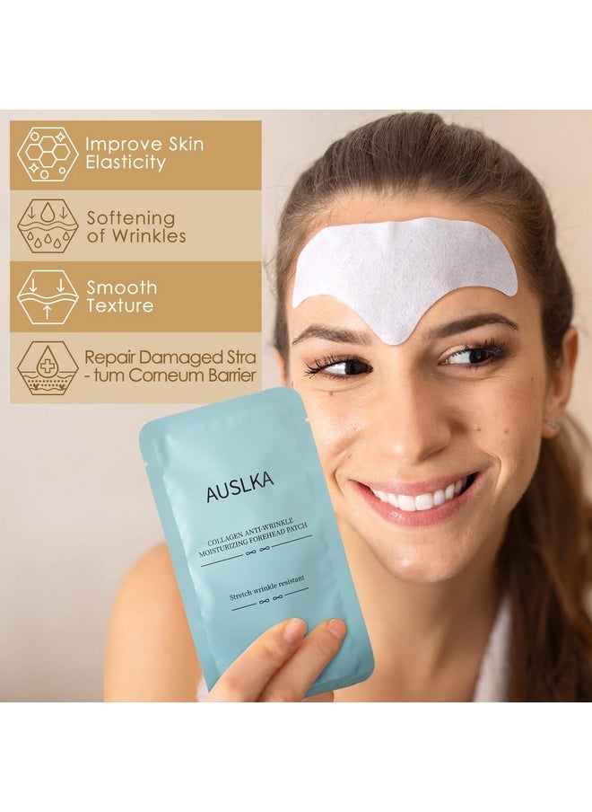 24Pcs Forehead Wrinkle Patches With Aloe, Collagen - Forehead Wrinkles Treatment,Anti Wrinkle Patches Care To Smooth Fine Lines & Wrinkles