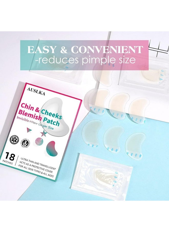 Pimple Patches (18 Count),Hydrocolloid Patches,Zit & Blemish, Large Spot Stickers For Face And Skin