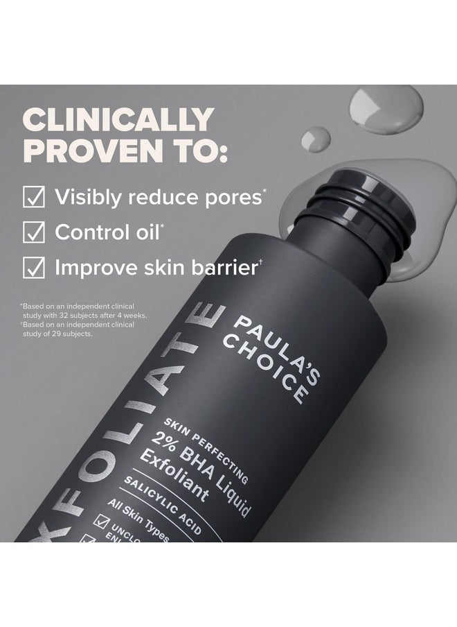 Paulas Choice--Skin Perfecting 2% Bha Liquid Salicylic Acid Exfoliant--Facial Exfoliant For Blackheads, Enlarged Pores, Wrinkles & Fine Lines, 4 Oz Bottle