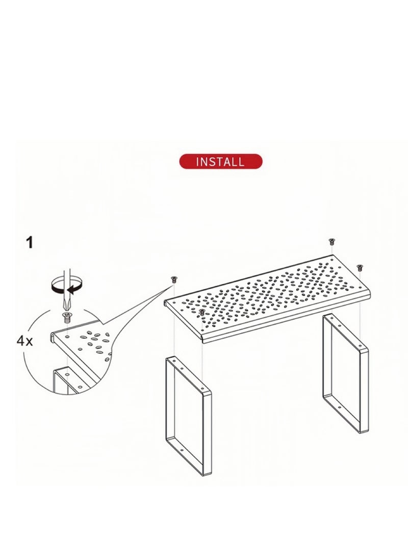 Rectangular Shelf Insert White ( 31 x 28 x 15.5 cm )