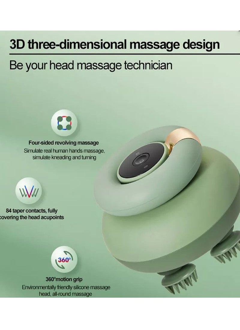 Rotai Electric Scalp Kneading Massager featured waterproof and soft silicon material