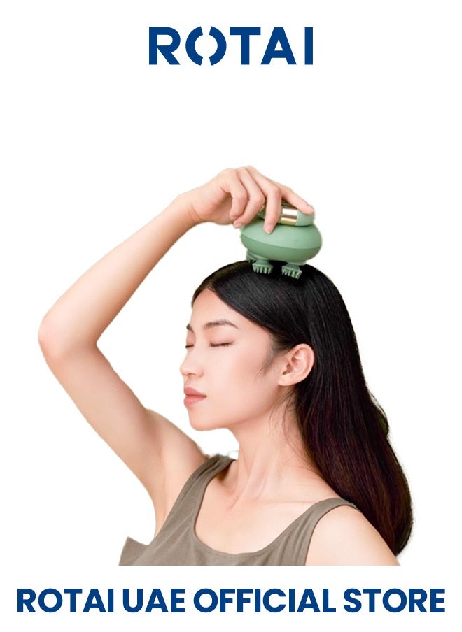 Rotai Electric Scalp Kneading Massager featured waterproof and soft silicon material