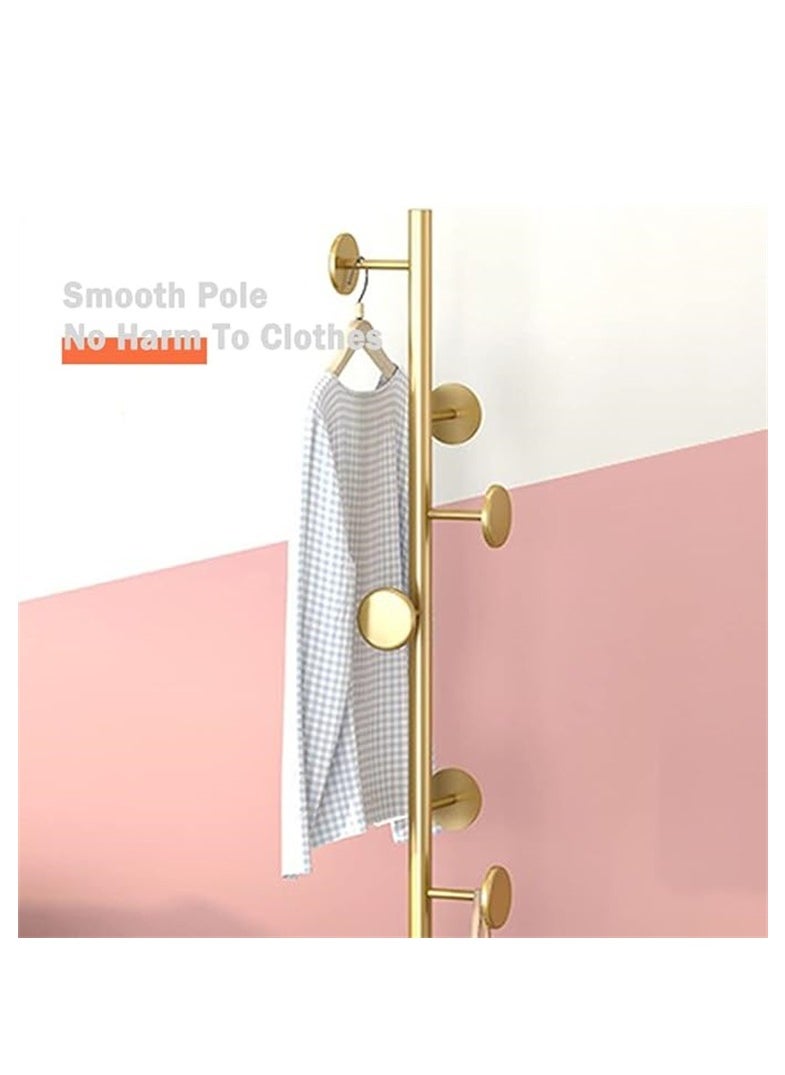 Gold Clothes Rack Stand Hat Handbag Hanger Freestanding Sturdy Metal Organizer Rack