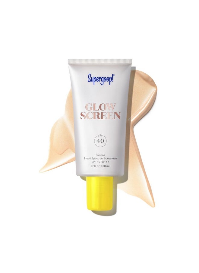 Glowscreen Spf 40, Sunrise (Champagne Glow) - 1.7 Fl Oz - Glowy Primer + Broad Spectrum Sunscreen - Helps Filter Blue Light - Boosts Hydration With Hyaluronic Acid, Vitamin B5 & Niacinamide