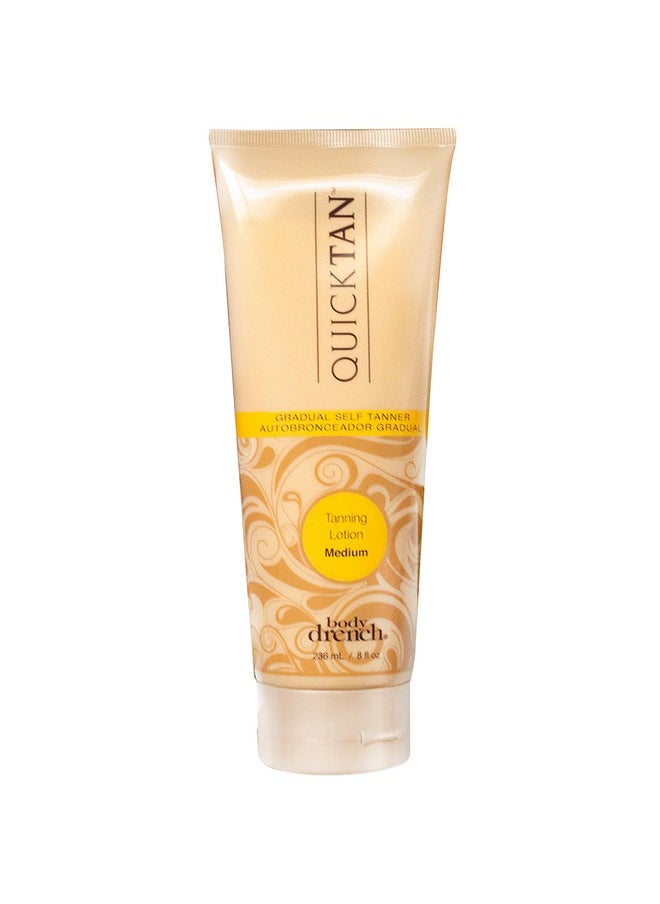 Quick Tan Gradual Tanning/Bronzing Lotion | Self Tan, Sunless Tanner Solution For Mess Free Coverage | Medium, 8 Fl Oz