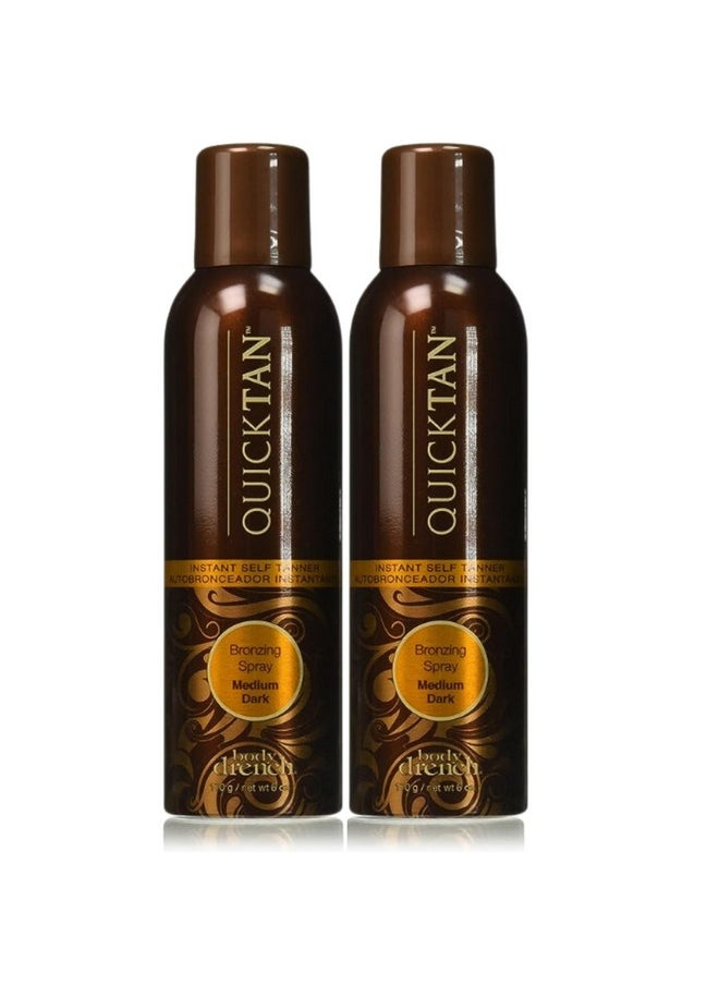 Quick Tan Bronzing Spray Medium-Dark 6 Ounce (177Ml) (2 Pack)