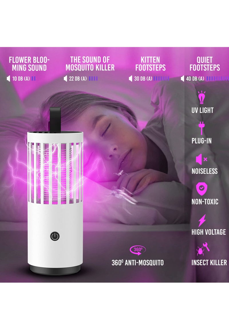 MAKINGTEC Bug Zapper Electric Mosquito Trap, Effective Suction Mosquito Killer Lamp, Outdoor Mosquito Fly Insect Killer for Backyard, Terrace, Home, Indoor, and Outdoor