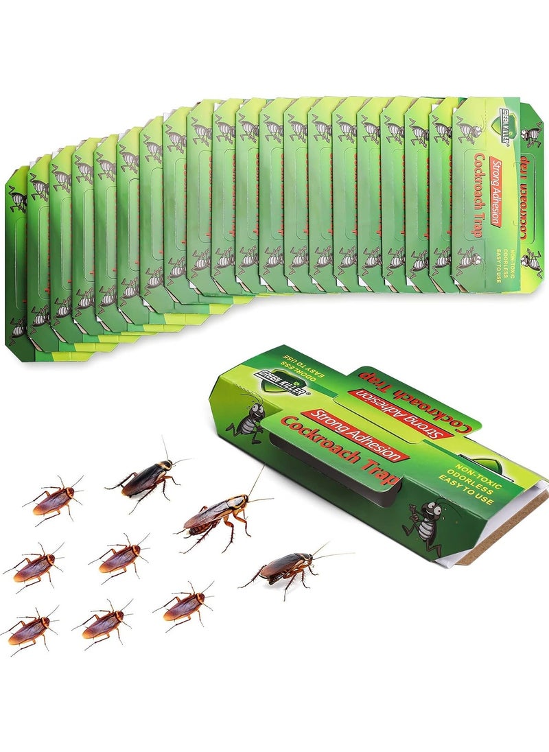 20Pcs CockRoach Trap Killer, Roach Killer Indoor Home, Roach Motel, Indoor Pet Friendly Roach Killer for Roach, Ants, Spiders, Bugs, Beetles (20)