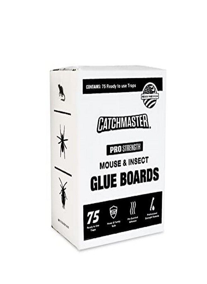 Catchmaster Bulk Pack Mouse and Insect Glue Boards, 75-Pack