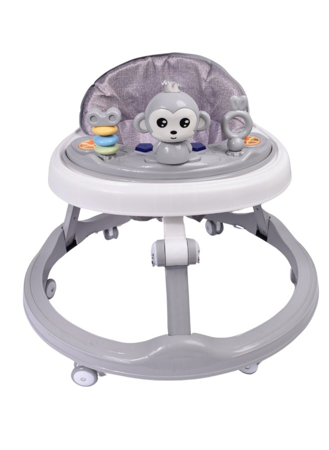 Baby Walker Multifunctional Anti-Rollover Anti-O Folding 6-18 Months with Music