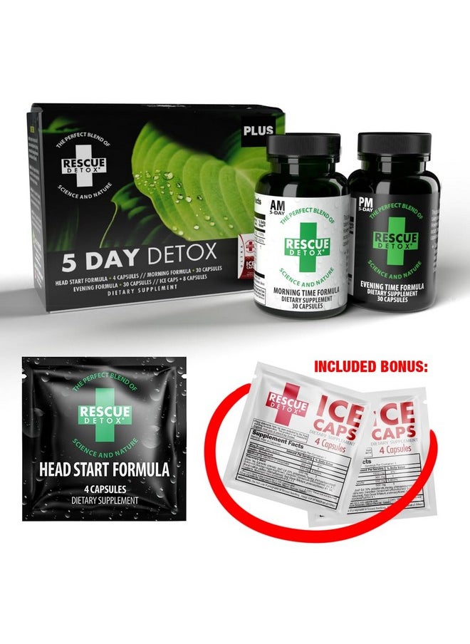 5 Day Detox +Plus Kit - 72Ct Capsules | Permanently Removes All Toxins