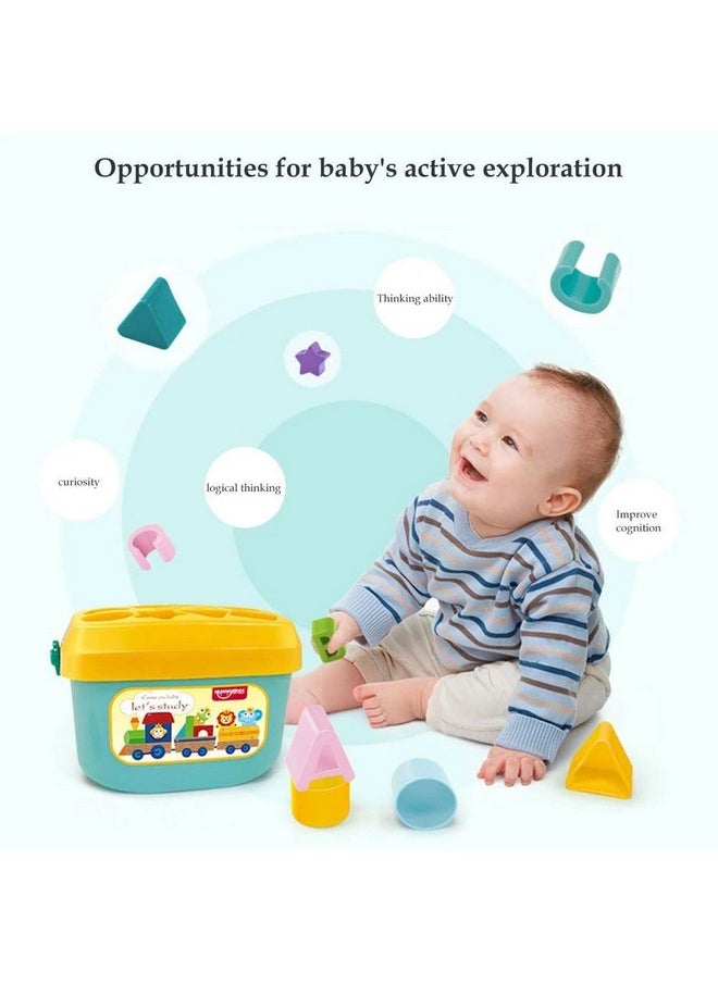 Baby First Blocks Building Blocks, Alphabets And Shapes Learning - Multicolor