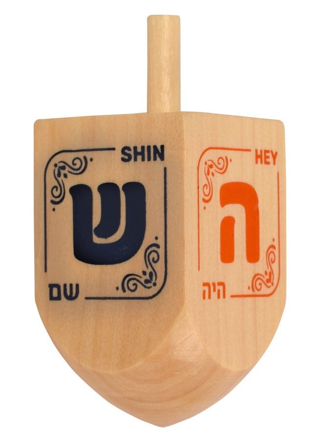 Hanukkah Dreidels - Wooden Dreidel - 10 Pack Medium