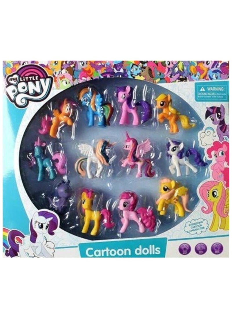 My Little Pony Rainbow Road Trip Collection 12 Pack Sparkling Figures