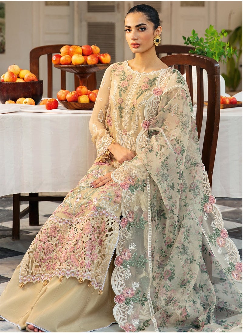 Dastak Chiffon Stitched Dress