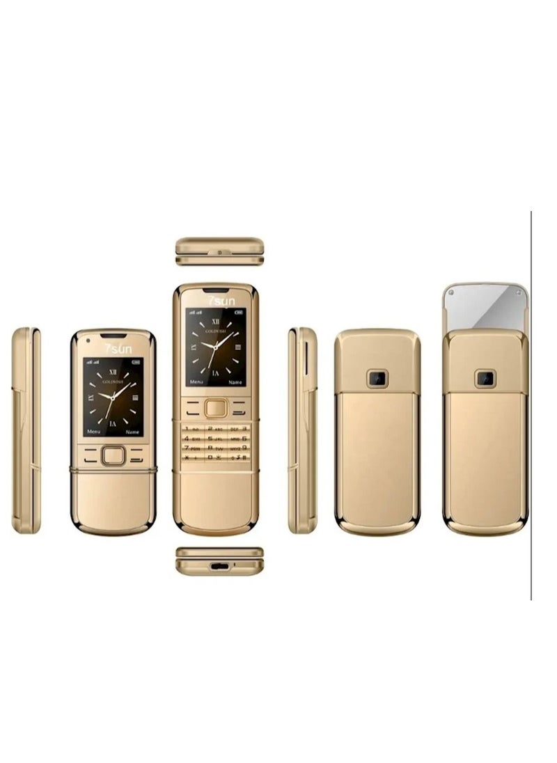 Gold Luxury Slider Classic Mobile Phone