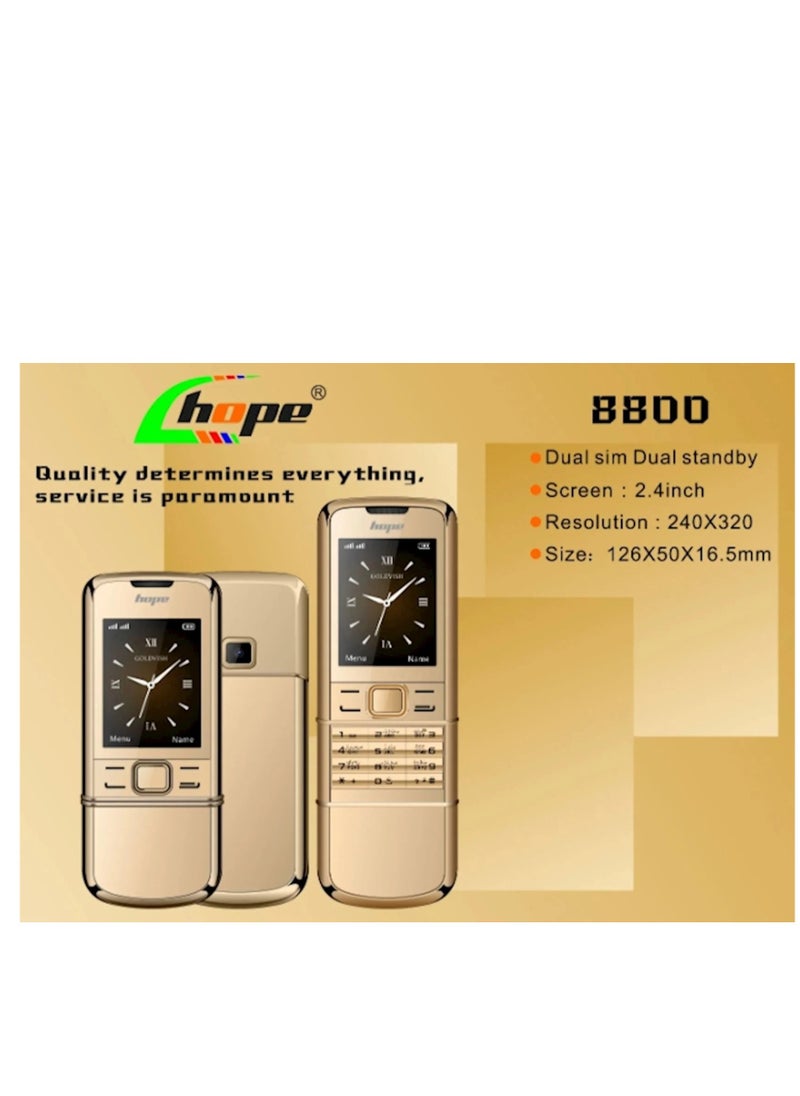 Gold Luxury Slider Classic Mobile Phone