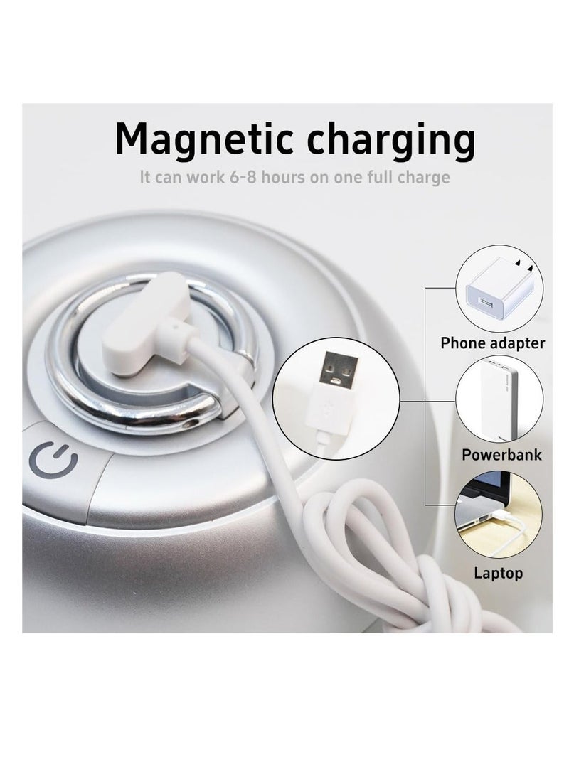 Electric Scalp Massager,  for Scalp Stress Relax, Waterproof Handheld Hair Scalp Massager with 56 Kneading Massage Nodes and 4 Replaceable Massage Heads, Grey