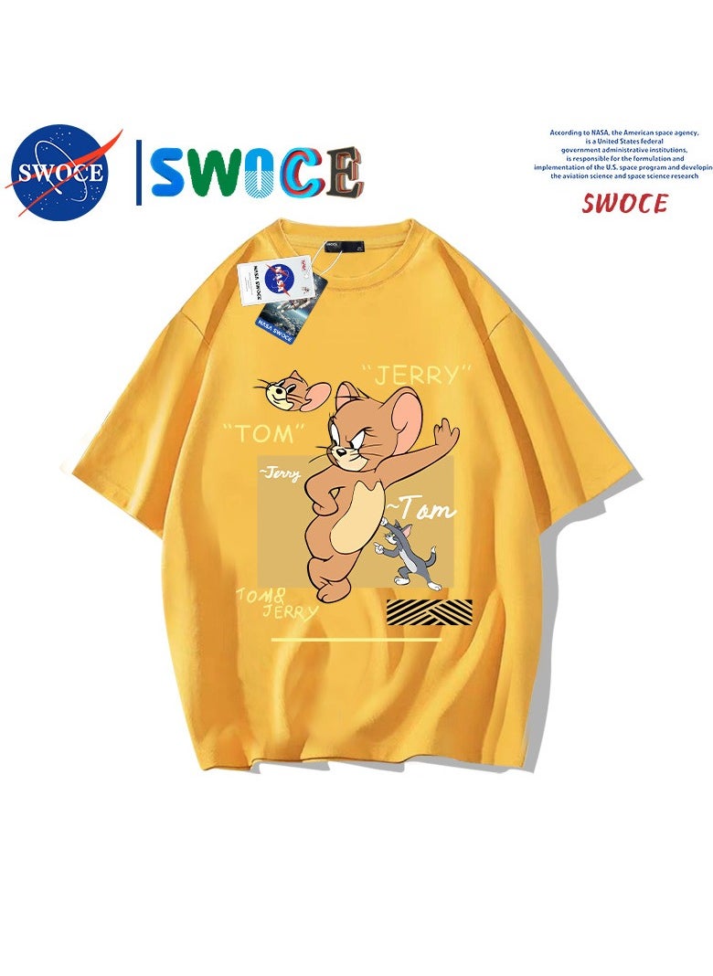 New Fashion Cartoon Anime SWOCE Cotton T-shirt