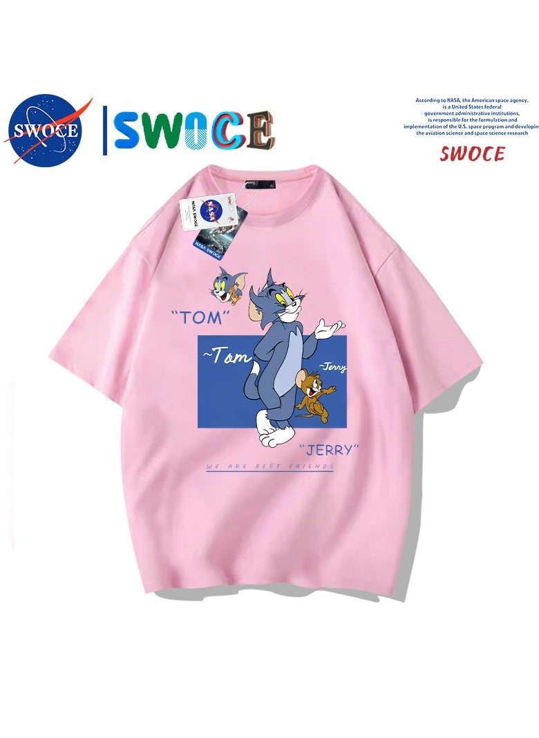 New Fashion Cartoon Anime SWOCE Cotton T-shirt