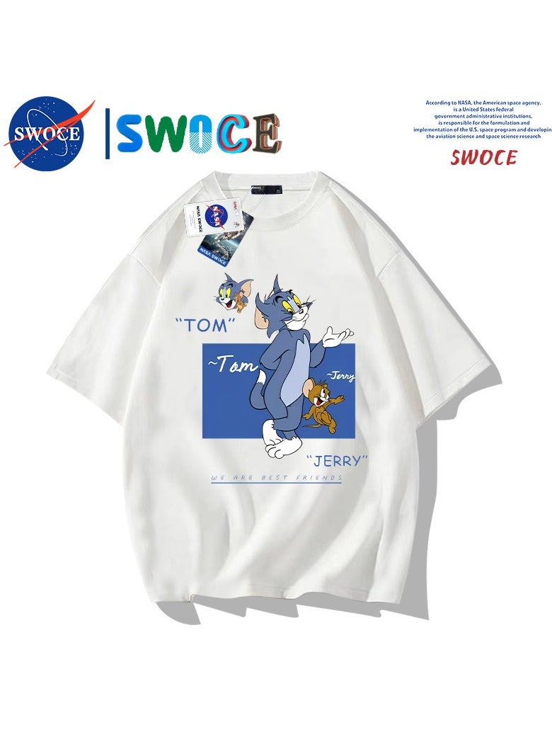 New Fashion Cartoon Anime SWOCE Cotton T-shirt