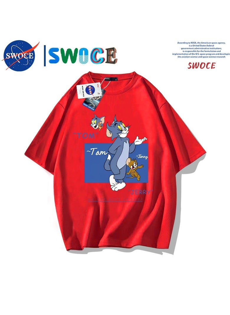 New Fashion Cartoon Anime SWOCE Cotton T-shirt