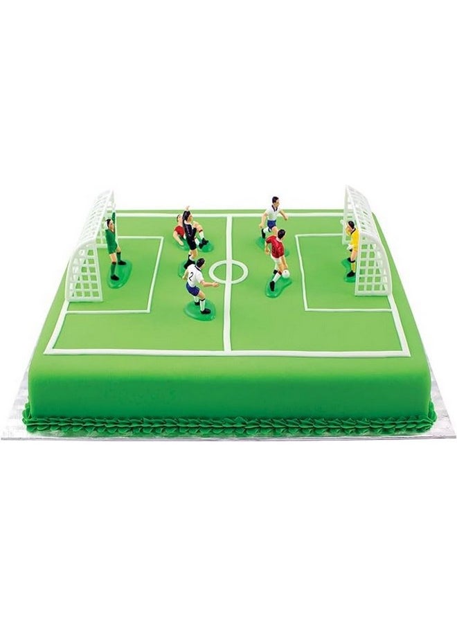 Soccer Toppers For Cake And Cupcakes, Set Of 9