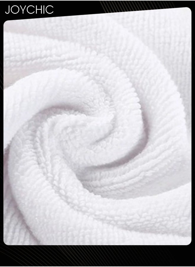 Women Solid Color Polyester Skin-friendly and Absorb- water Bathrobe Massage Stickers Suspenders Nightgown with Pockets for All Seasons White
