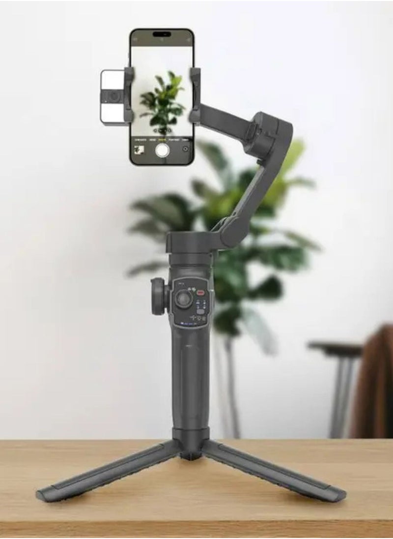 AI Tracker Gimbal P9 with 6 Hours Working Time, iOS/Android APP, Video Effects, 80 Minuets Working Time - Black