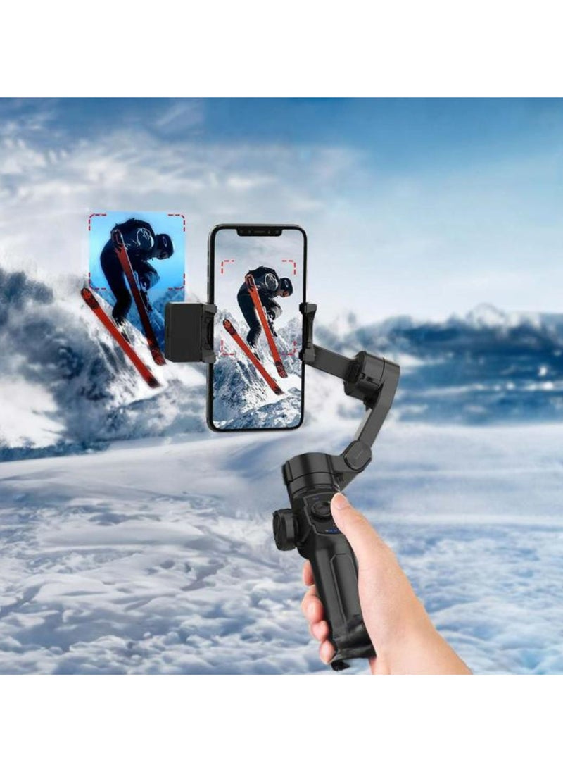 AI Tracker Gimbal P9 with 6 Hours Working Time, iOS/Android APP, Video Effects, 80 Minuets Working Time - Black