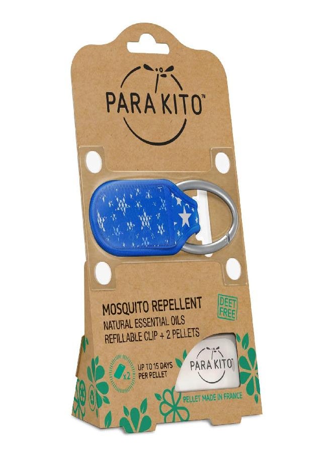 PARA'KITO Mosquito Insect & Bug Repellent Clip w/Natural Essential Oils - Waterproof, Outdoor Pest Repeller (Stars)