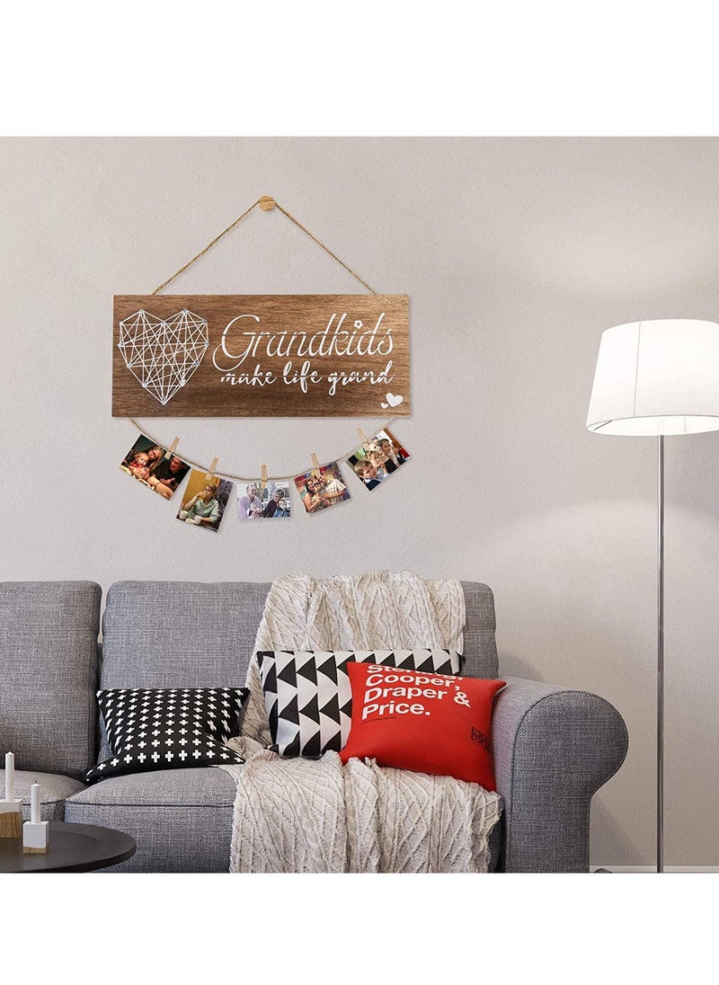 Grandkids Picture Frames Gifts for Grandma Grandpa, Grandkids Photo Frame, Mothers Day Gifts for Grandmother, Grandchildren, Grandkidser Birthday Gifts for Grandparents (13.5 * 5.5 inch)