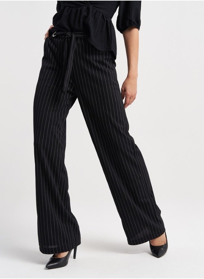 Black Pinstripe Set