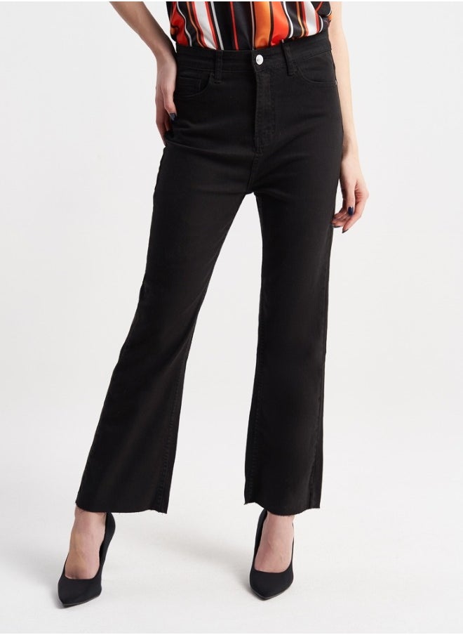 Chic Black Flared Pants