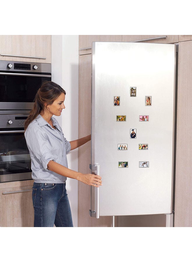 20-Piece Blank Photo Frame Insert Fridge Magnets Clear