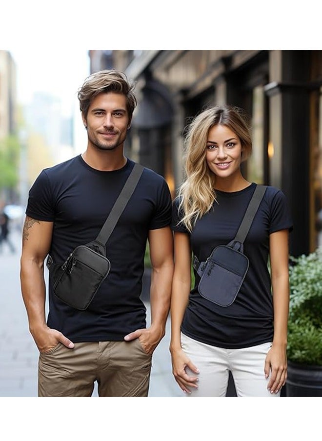 Men's And Women's Mini Shoulder Bags, Small Messenger Bags, Fashionable Casual Waterproof Mobile Phone Chest Bags Men's Small Messenger Bags, Canvas Messenger Bags, Messenger Bags, Men's Side Bags, Single Shoulder Wallets