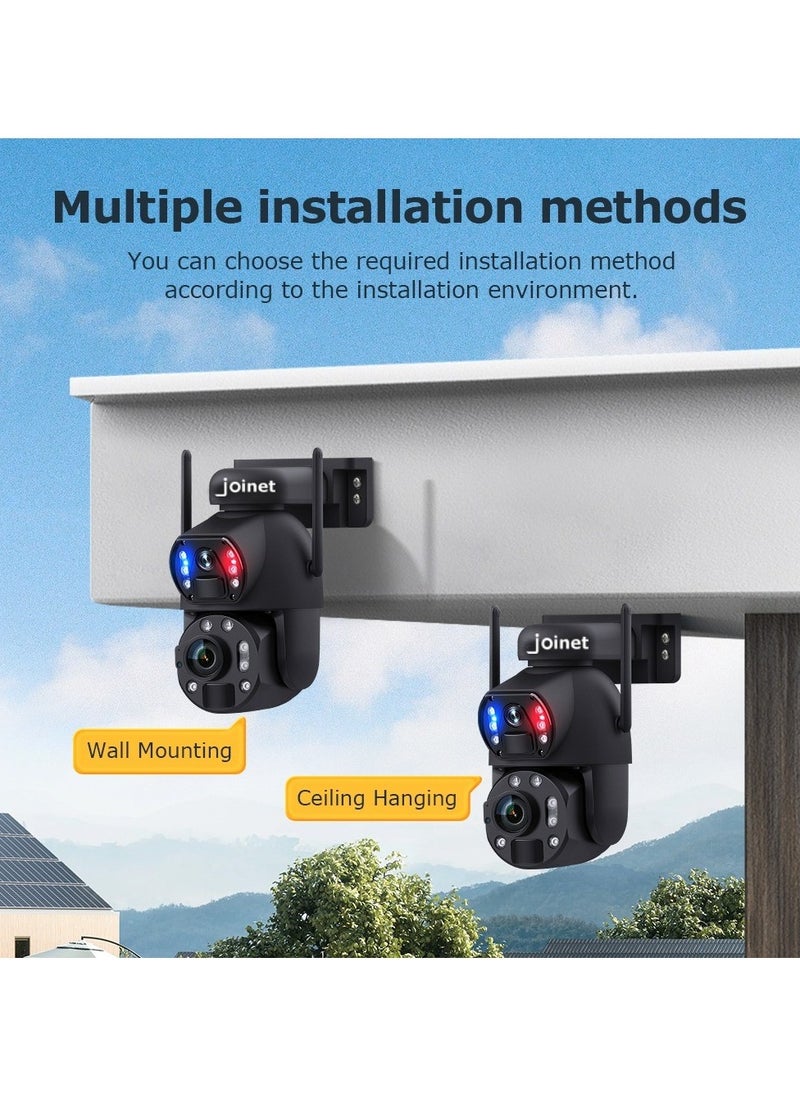 36X Zoom WIFI IP Solar Camera, 6MP, Metal Housing, Vandal-proof, Dual Lens, Wide Angle, Human Tracking, Colour & Laser IR Vision, Dual PIR Sensor, Alarm Lamp, Two-Way Audio, Preset Point & Guards