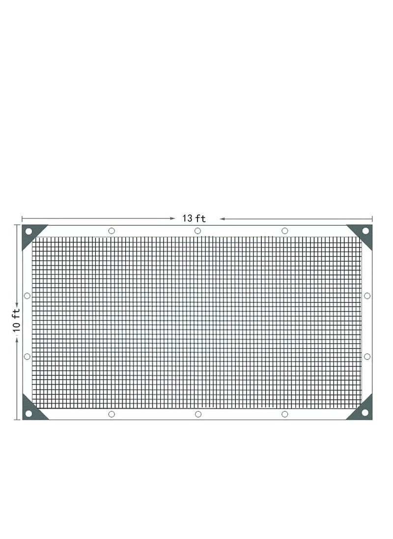 90% UV-Blocking Shade Cloth 3x4m for Greenhouse, Patio, and Outdoor Plants, Durable Sun Shade Net with Grommets